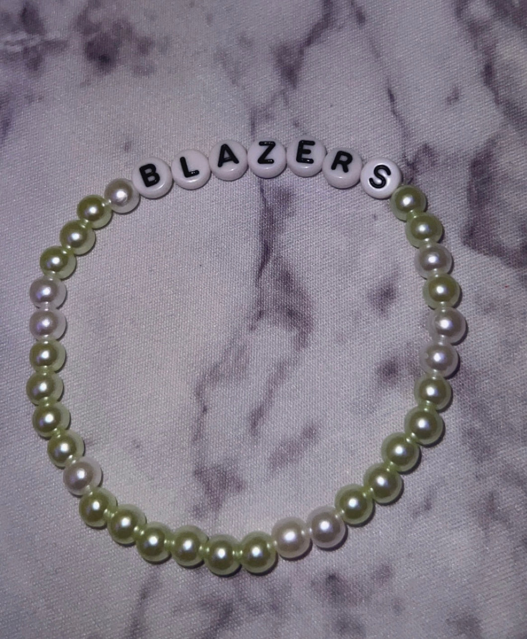 Blazers bracelet- Beaded by SN