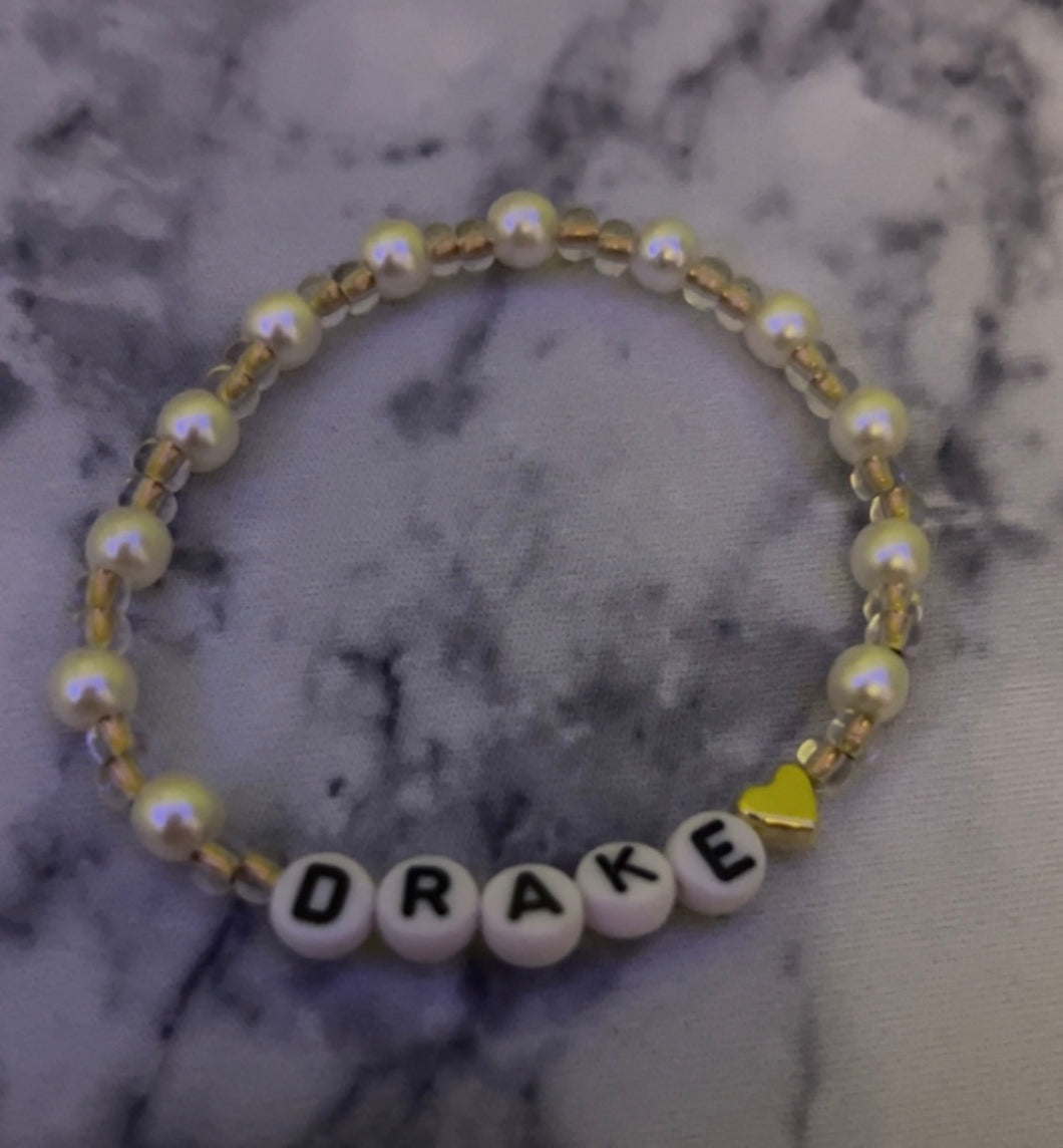 Champange Drake Bracelet - Beaded by SN