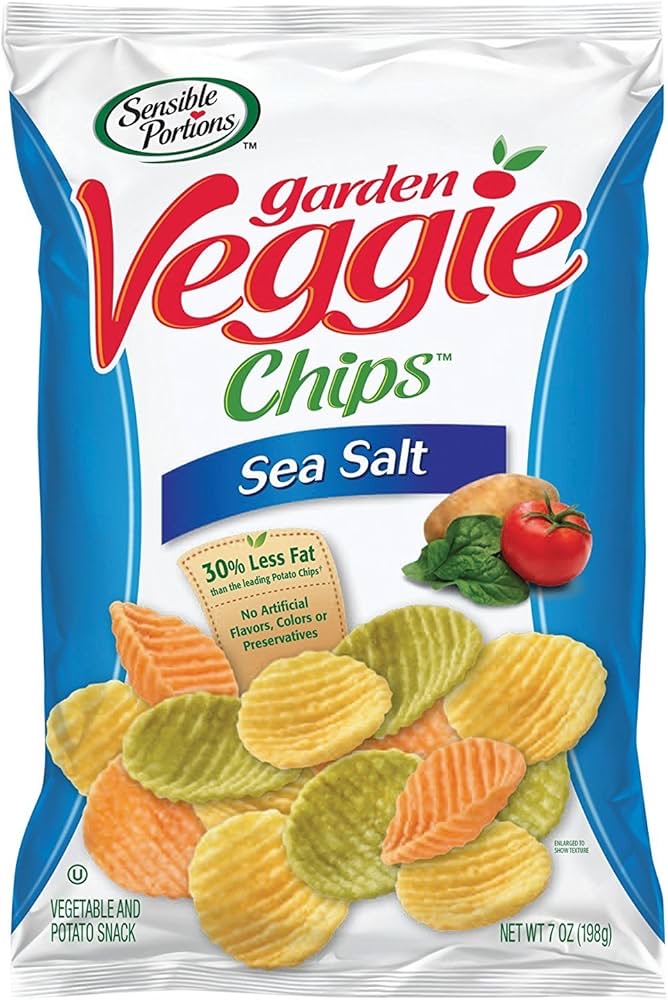 Wavy veggie chips